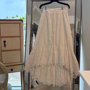 SOHO white Midi Skirt, Size X-small